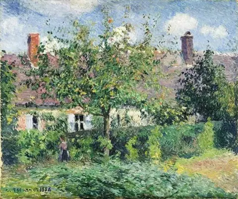 Casa campesina en Eragny, 1884