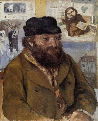 Retrato de Paul Cézanne 1874