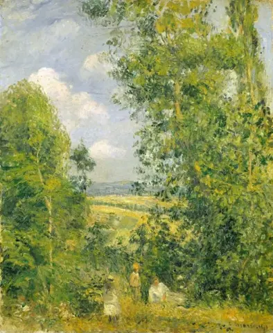 Descansando en el bosque de Pontoise, 1878