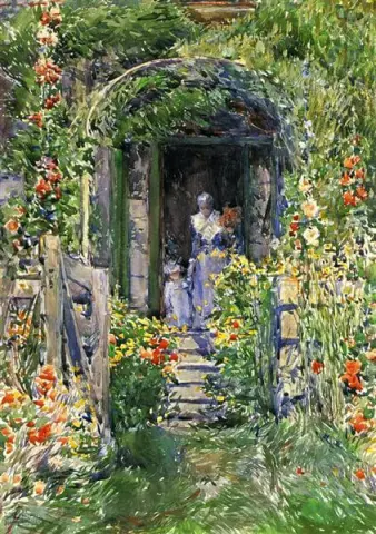 "El jardín de las Islas Shoals, también conocido como el jardín en su gloria, 1892"