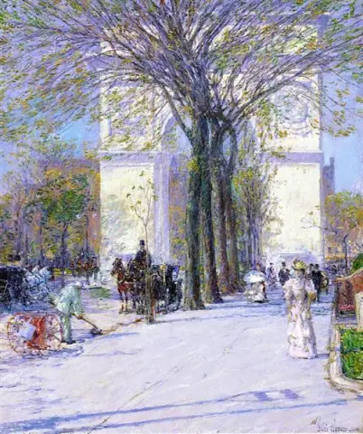 "Primavera del Arco de Washington - 1895"