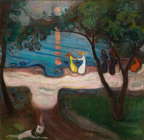 해안에서 춤을 추다 1900