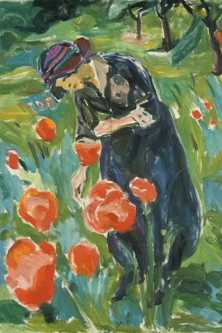Woman with Poppies, 1918-19