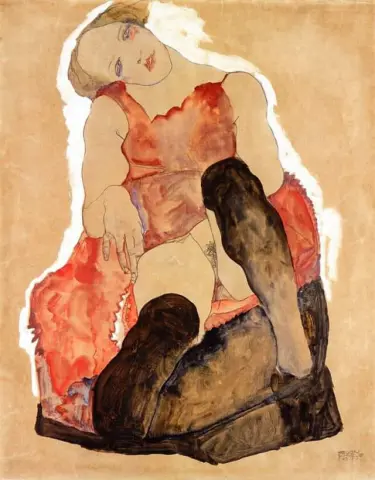 Chica con medias negras - 1911