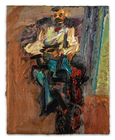David Landau seduto II 1992