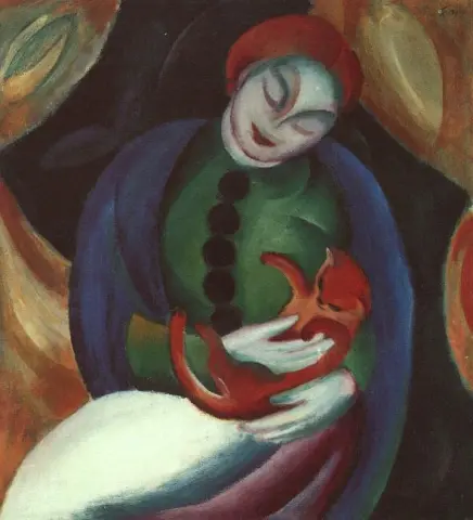 Menina com gato Ii Madchen Mit Katze Ii 1912