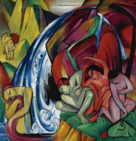 A cachoeira (mulheres debaixo de uma cachoeira) - 1912