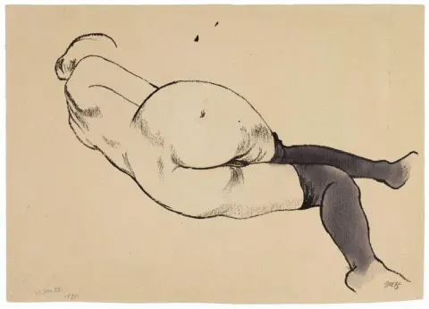 Liegender weiblicher Akt 1922