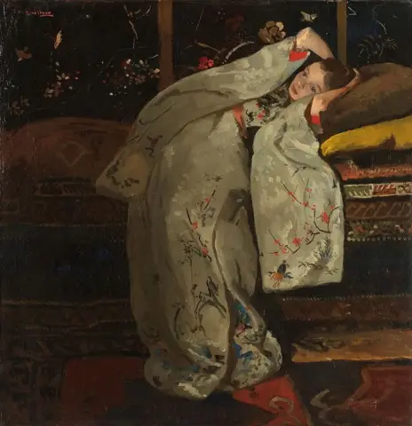 "Tyttö valkoisessa kimonossa - 1894"