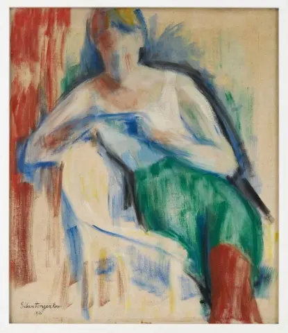 "Sitting woman - 1916"