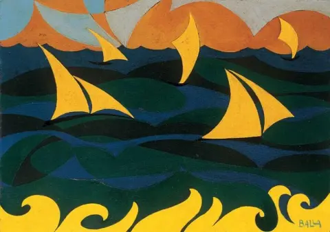Giacomo Balla, Linee Forze Del Mare 1919