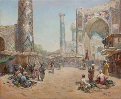 Παζάρι στη Σαμαρκάνδη - δεκαετία 1890