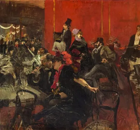 Scena di festa al Moulin Rouge 1889