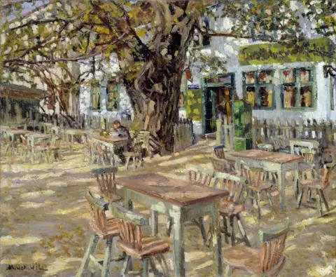 Giardino di un'osteria - (1912)