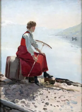 "Woman With Rake - 1911"