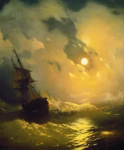 Sea View By Moonlight - 1849