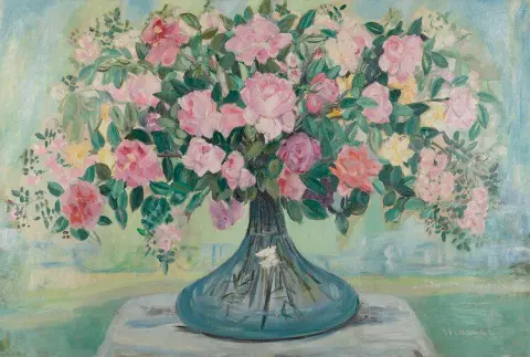 Bukett av rosor, c 1925