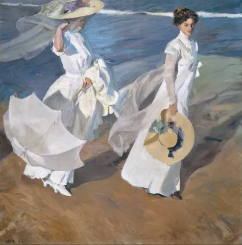 Paseando por la orilla del mar, 1909