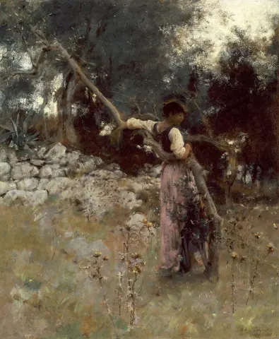 Rosina Ferrara - A Capriote Capri Girl 1868