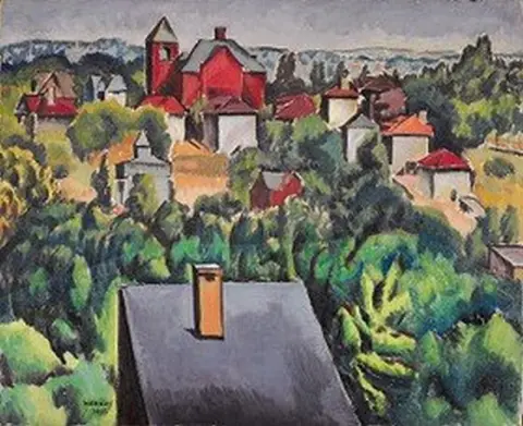 Rooftops Ridgefield, 1913