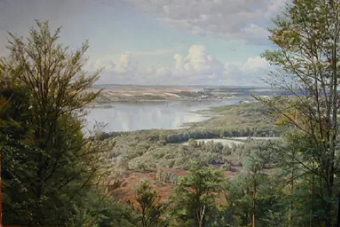 Himmelbjergit Utsikt over Jul-sjøen Fra H.c. Andersen's Creek