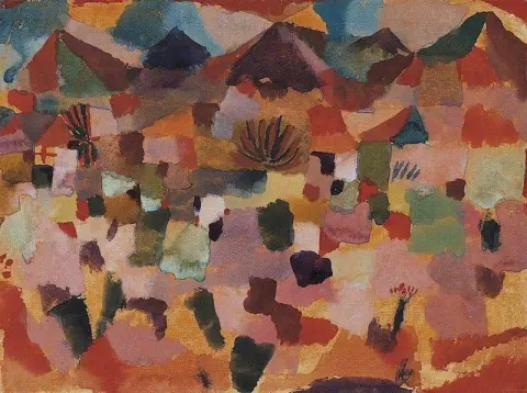 С горным хребтом, 1919 год.