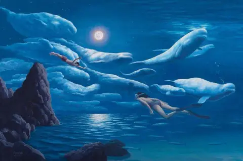 Vereinigung von Meer und Himmel