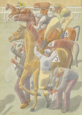 ג'וקי עולה על הסוס, בערך 1949