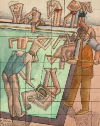 בריכת השחייה בערך 1929