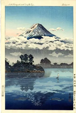 "Lake Kawaguchi At The Foot Of Mount Fuji"