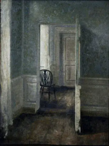 Interno con sedia Windsor (1913)