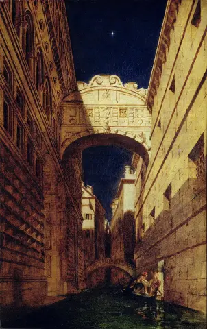Die Seufzerbrücke, ca. 1833-35