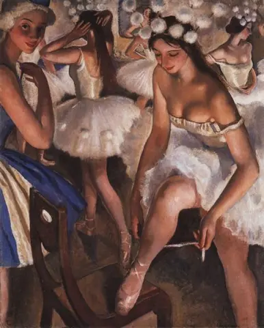 "Ballerinaer i garderoben - 1923"