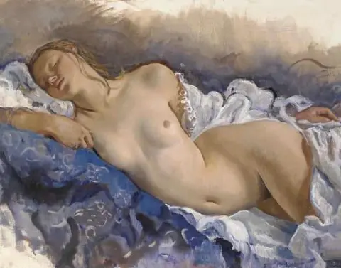"Sover naken - 1913"