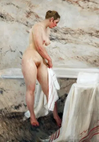 Vicino alla vasca da bagno