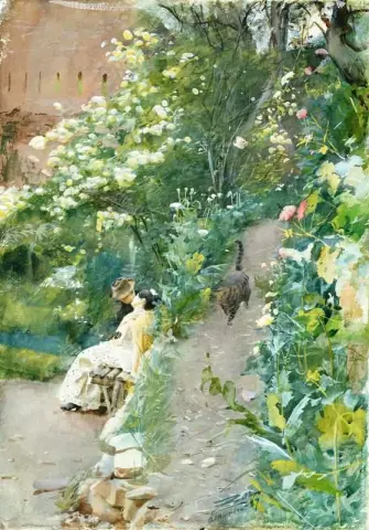 Nel parco dell'Alhambra 1887