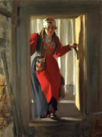 La porta della camera 1